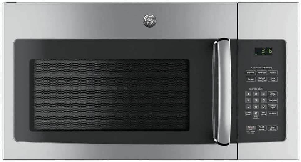 GE 30" Over-the-Range Microwave, 1.6 cu. ft., Stainless Steel