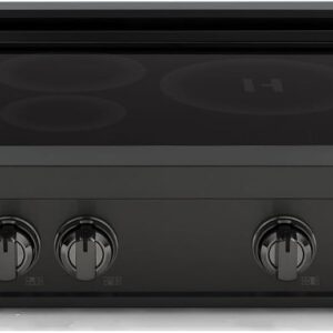 48" Pro Induction Cooktop, 7 Burners, Black Stainless Steel