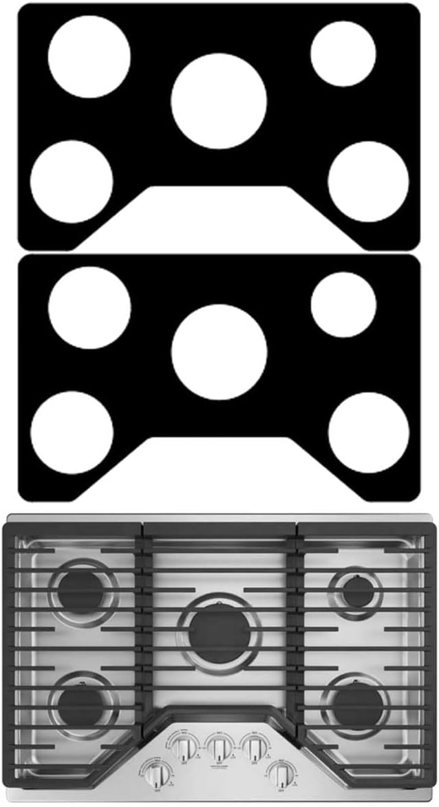 2-Pack Stove Liner for GE 30" Gas Range, Washable Protector