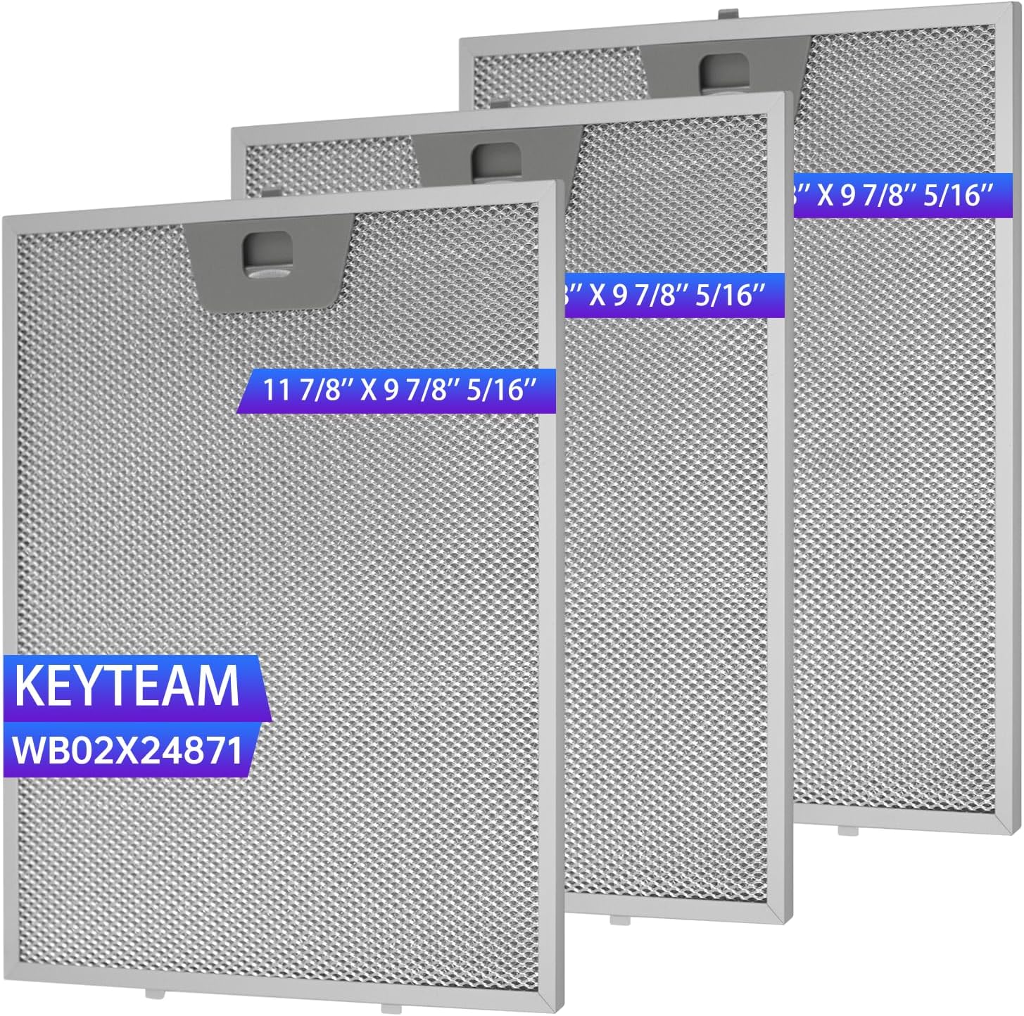 GE Range Hood Filter Replacement (3-Pack)