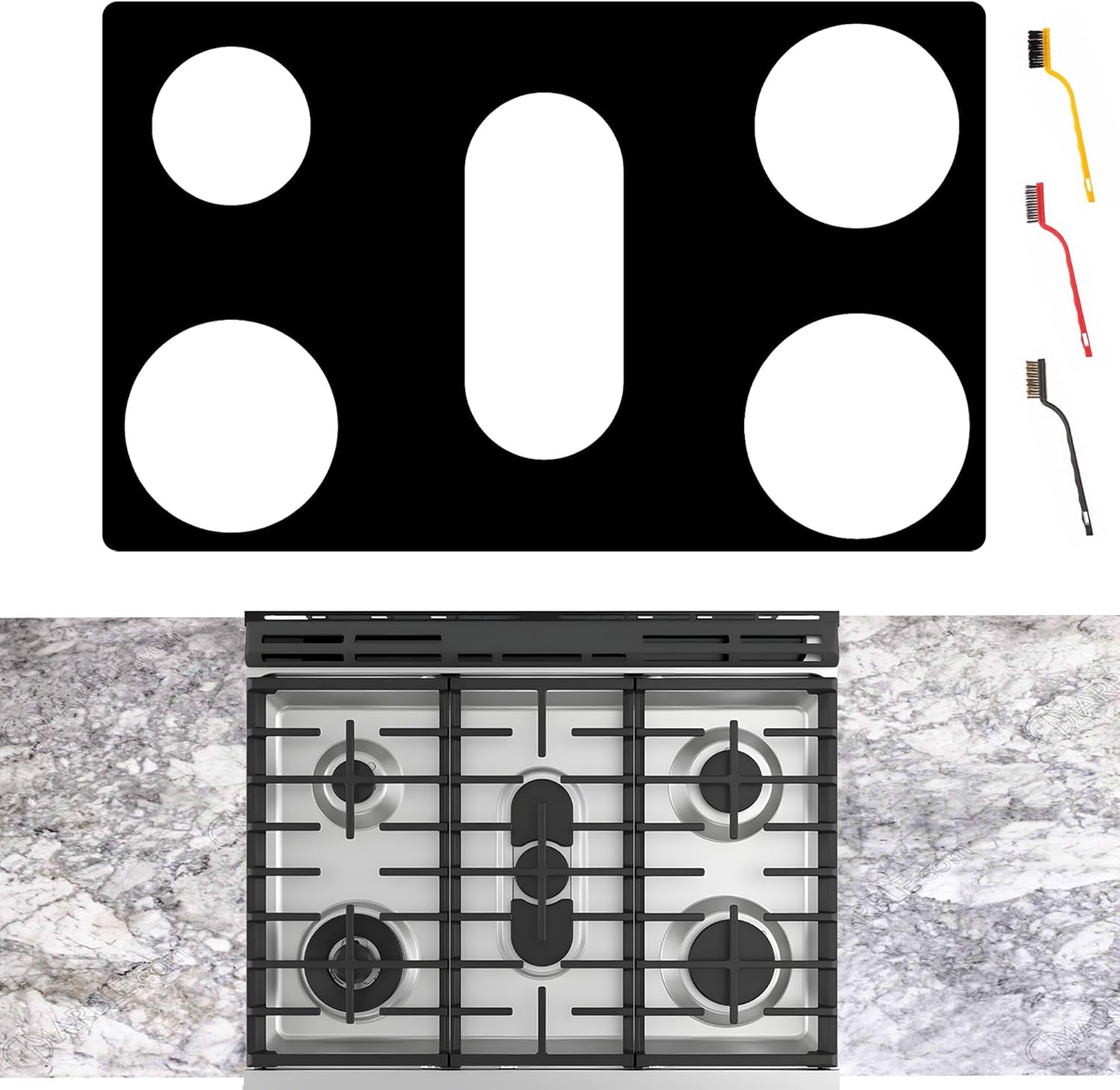 GE Gas Stove Cover for 30" Range - Upgraded Burner Guard