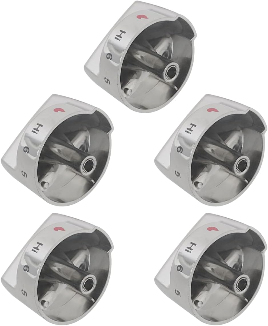 Universal Fit Oven Burner Knobs – 5-Pack Compatible with Frigidaire