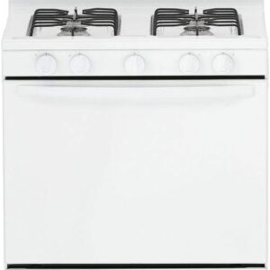 AMANA 30in White Gas Range - 5.1 cu. ft. AGR4230BAW