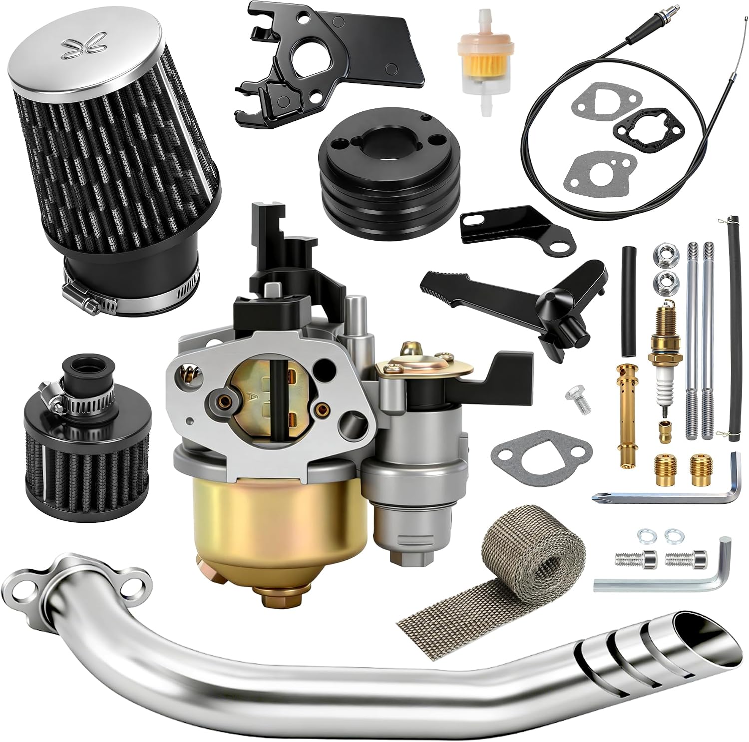 Predator 212 Carb Kit & Exhaust for 212cc Engines