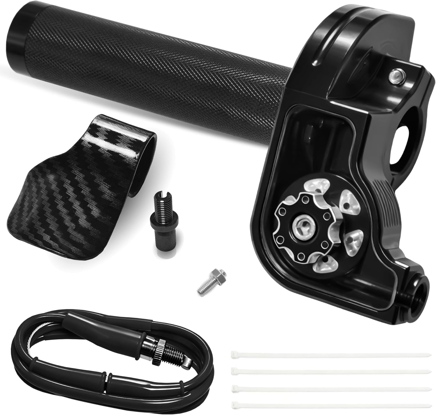 Mini Bike 7/8" Twist Throttle - CNC Aluminum, Universal Fit