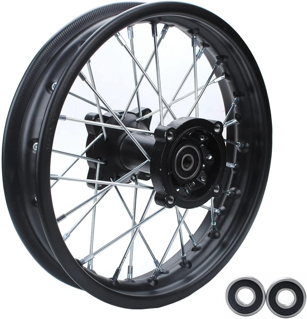 Rear Wheel Rim & Bearing Assembly for Mini Dirt Bike