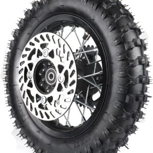 12mm Axle 10" Dirt Bike Rear Wheel w/ Tire & Sprocket