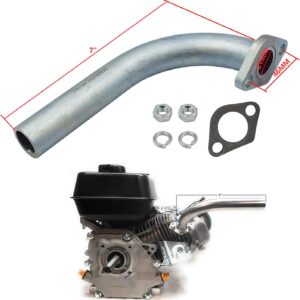 LOSTAR Exhaust Pipe for Predator 212cc Go Kart & Mini Bikes