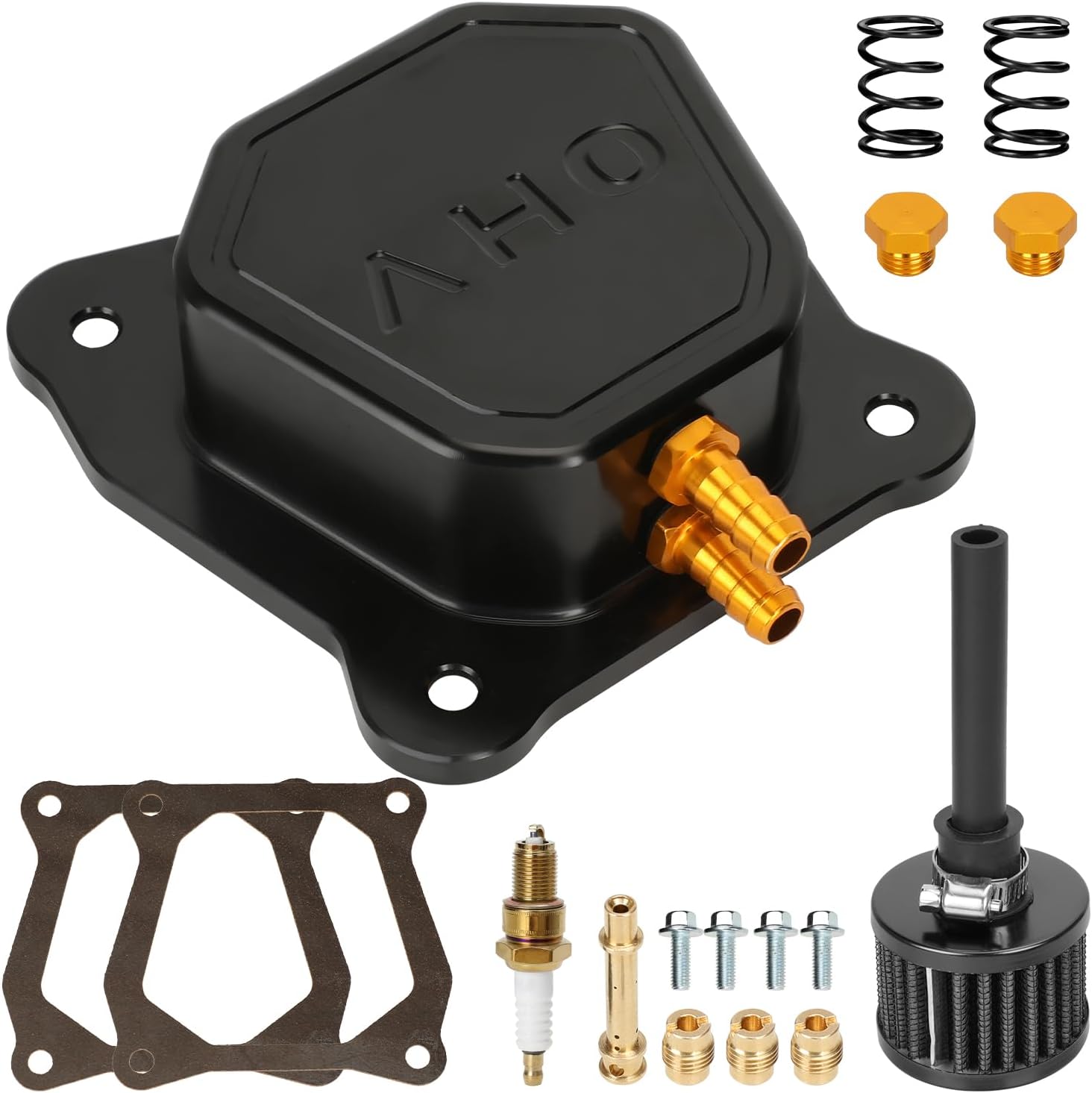 EOPOAYI Valve Cover for 212cc Mini Bike Engines Black