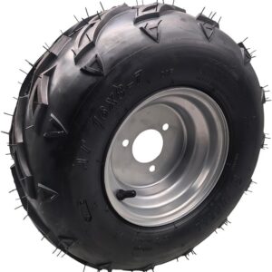 Silver 16x8-7 ATV Wheel & Tire Combo for 50-125cc Tao Tao