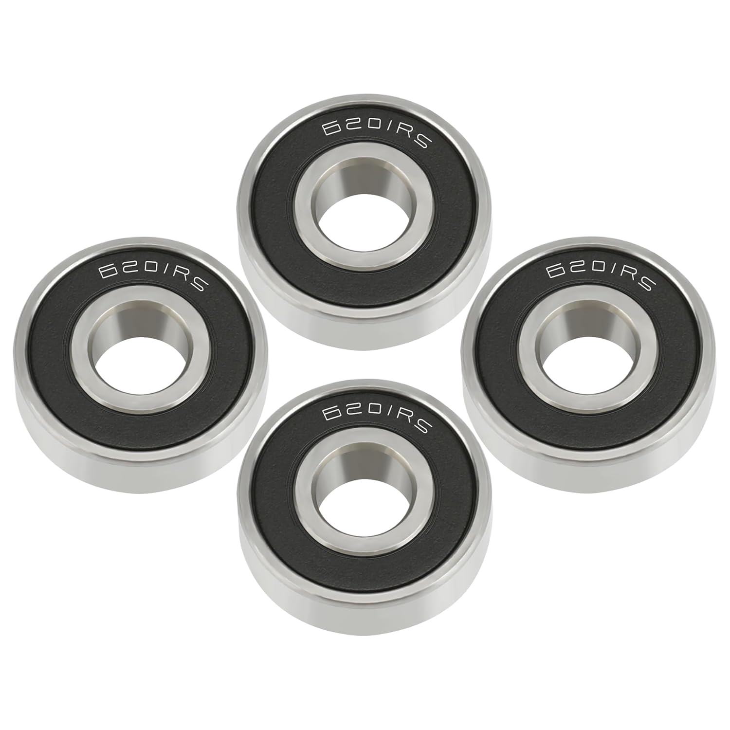 YOXUFA 6201RS Mini Bike Wheel Bearing Set - 4 Pack
