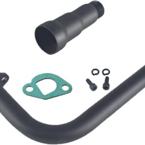 Black 3-Stage Exhaust Header for Predator 212/196cc Go Karts & Mini Bikes