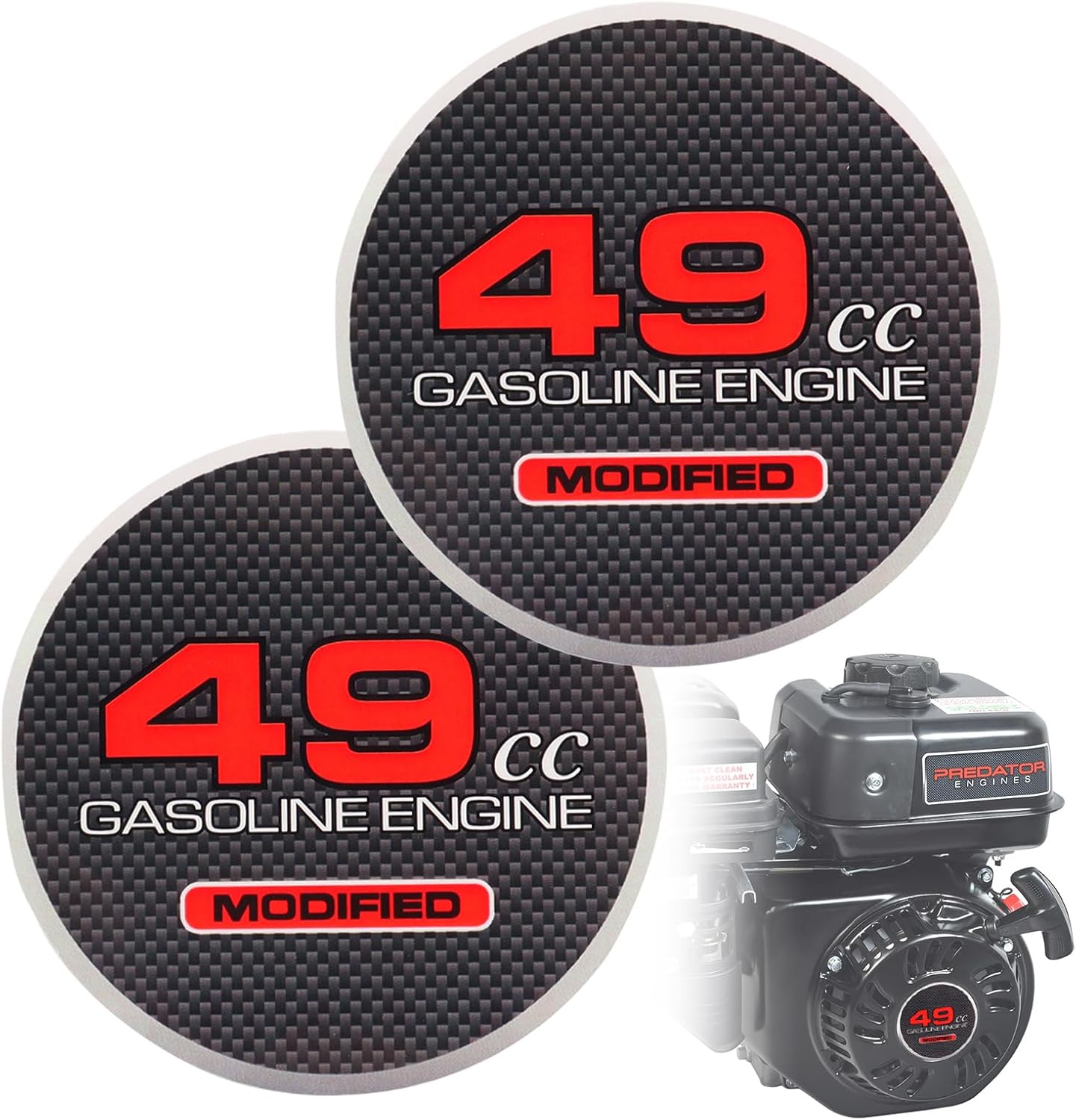 Predator 212 Starter Sticker - 49cc Look (2pcs)