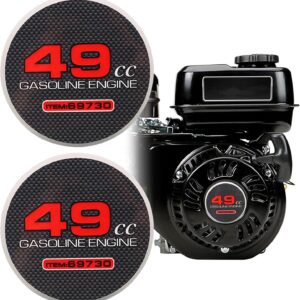 2pcs Pull Starter Stickers for Mini Bike & Go-Kart Engines