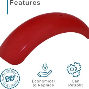 AlveyTech Red Plastic Front Fender for Mini Bikes