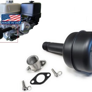 ARSPORT Straight Muffler w/ SS Adapter for Predator & Honda Engines