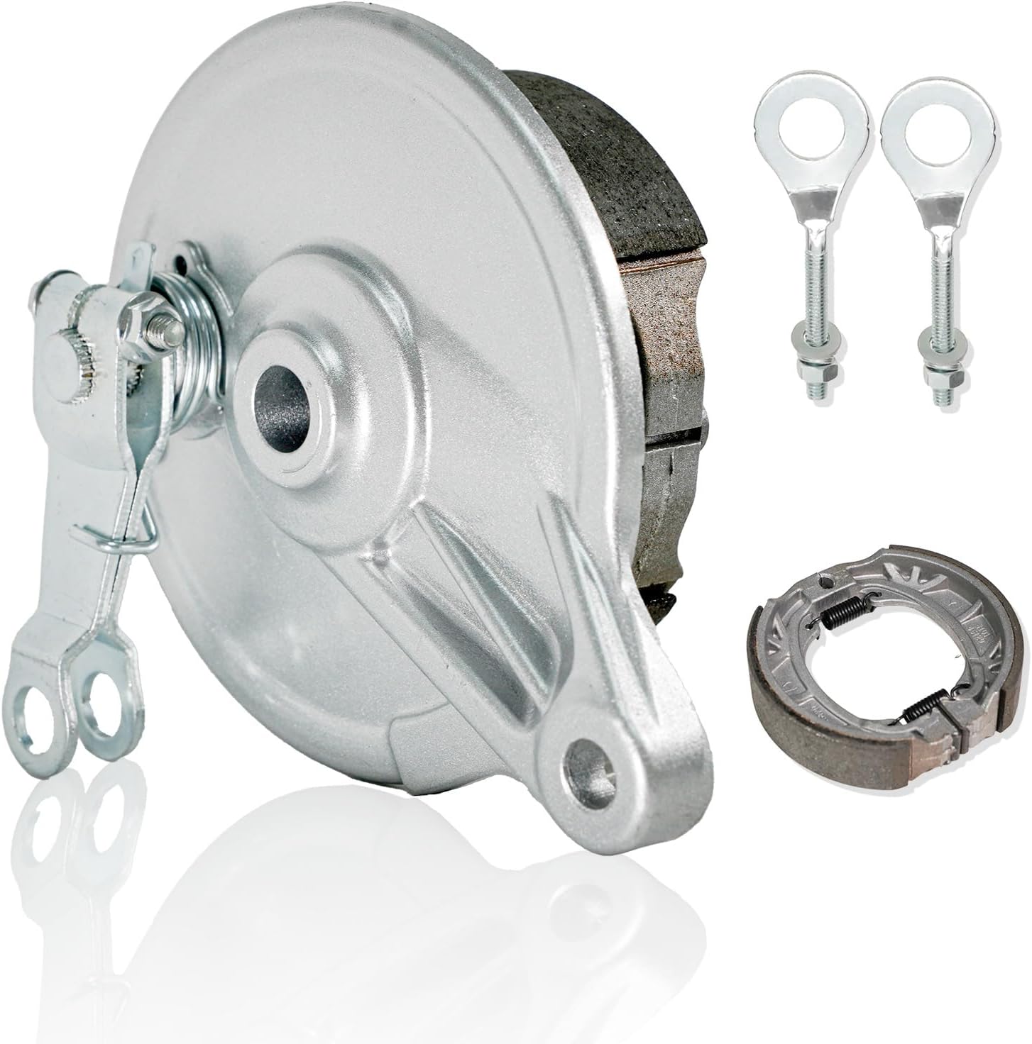 Rear Drum Brake Shoe Kit w/Chain Tensioner for Hisun Mini Bikes