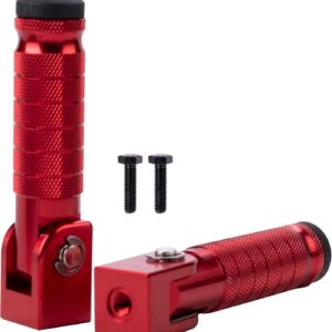 Foldable Motorcycle Foot Pegs - Universal Fit M8 Bolts