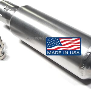 ARSPORT Stainless Steel Muffler 1.25" OD, Spark Arrestor