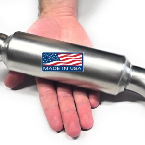 ARSPORT Stainless Steel Muffler 1.25" OD Slip-On