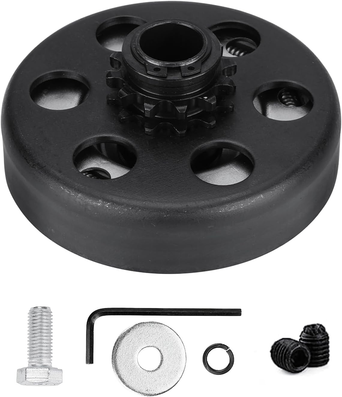 ILONPA 3/4" Bore 12T Go Kart Clutch for 2-6.5 HP Engines