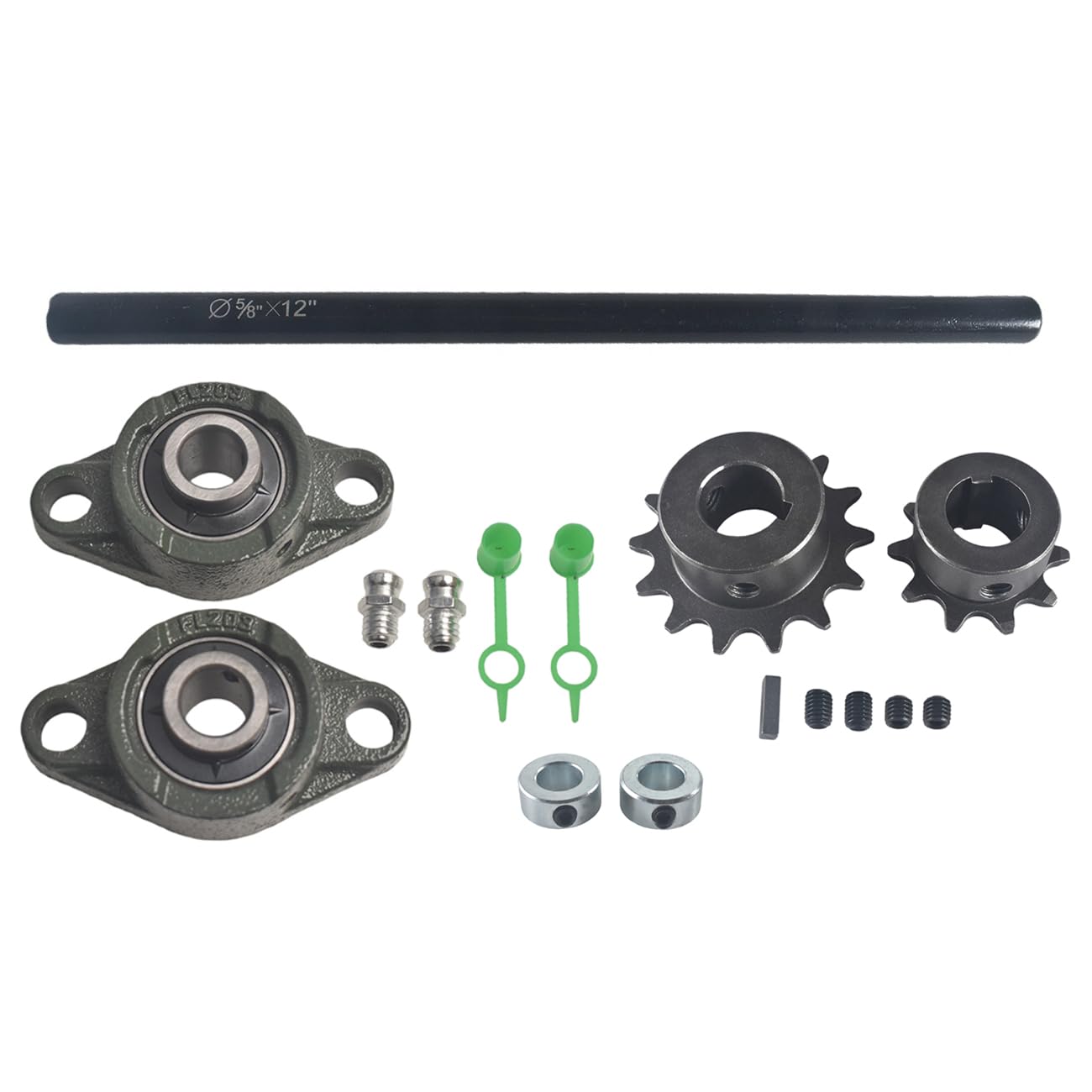 Go Kart Jackshaft Kit #35 Chain 5/8" x 12"