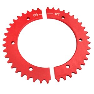 42T Aluminum Sprocket, 420 Chain Compat, Go-Kart & Mini Bike