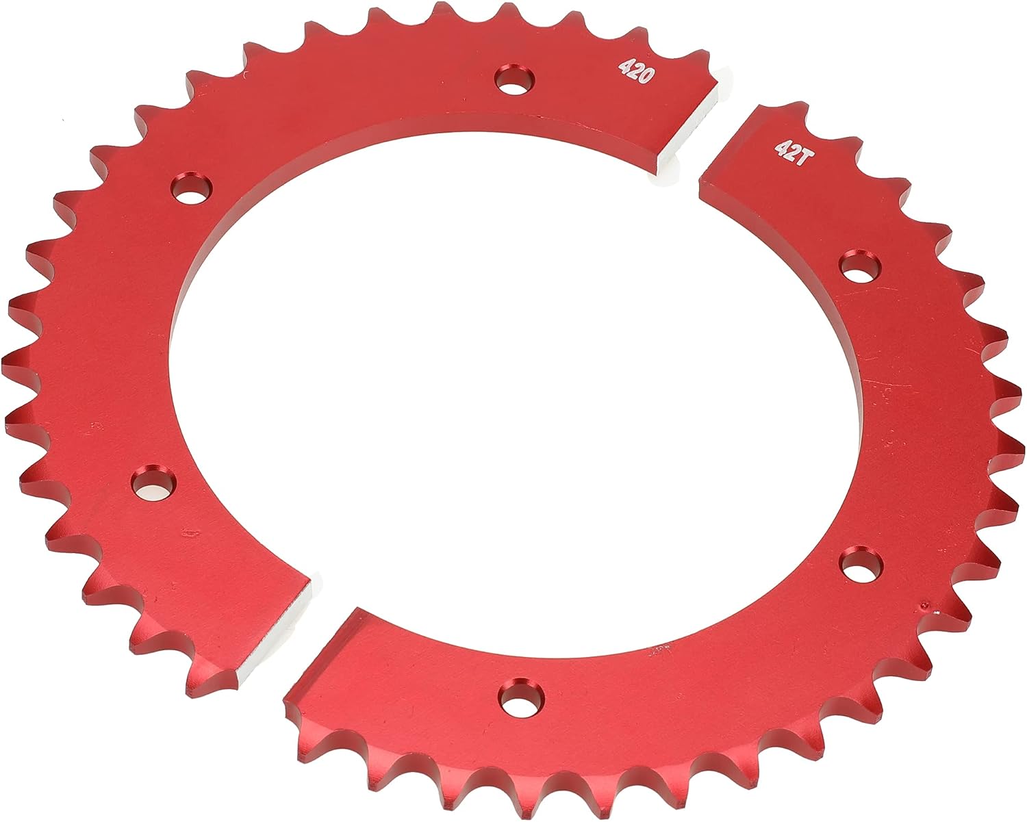 GREHUA 42T Aluminum Split Sprocket 420 Chain