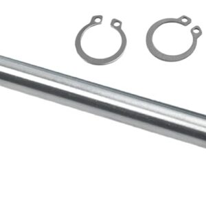 12" x 5/8" Go Kart Jackshaft with Keyway - Silver
