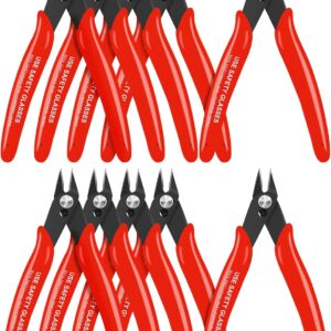 HongWay 10-Pc Yellow Precision Wire Cutters 5" Bulk