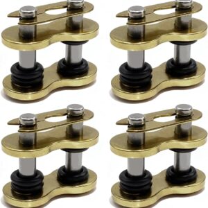 428 Heavy Duty Chain Master Links - Gold, O-Ring, 4-Pack