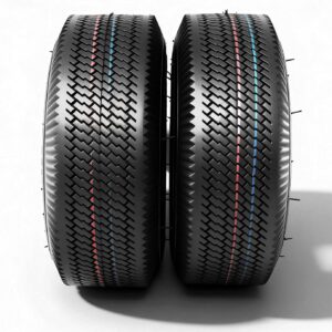 MOTOOS 4.10/3.50-4 Heavy Duty Lawn Mower Tires (Set of 2)