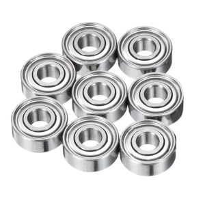uxcell 8PCS MR83ZZ Bearings 3x8x3mm Shielded Ball Bearings