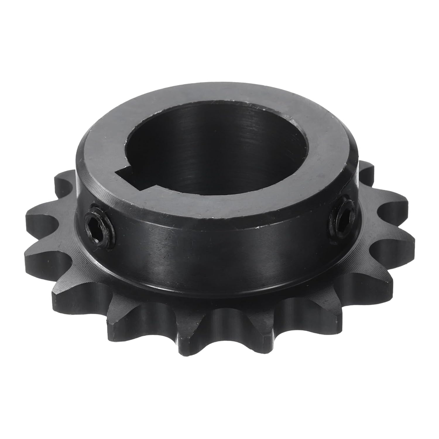 uxcell #40 16T Chain Sprocket, 1-1/4" Bore, Carbon Steel