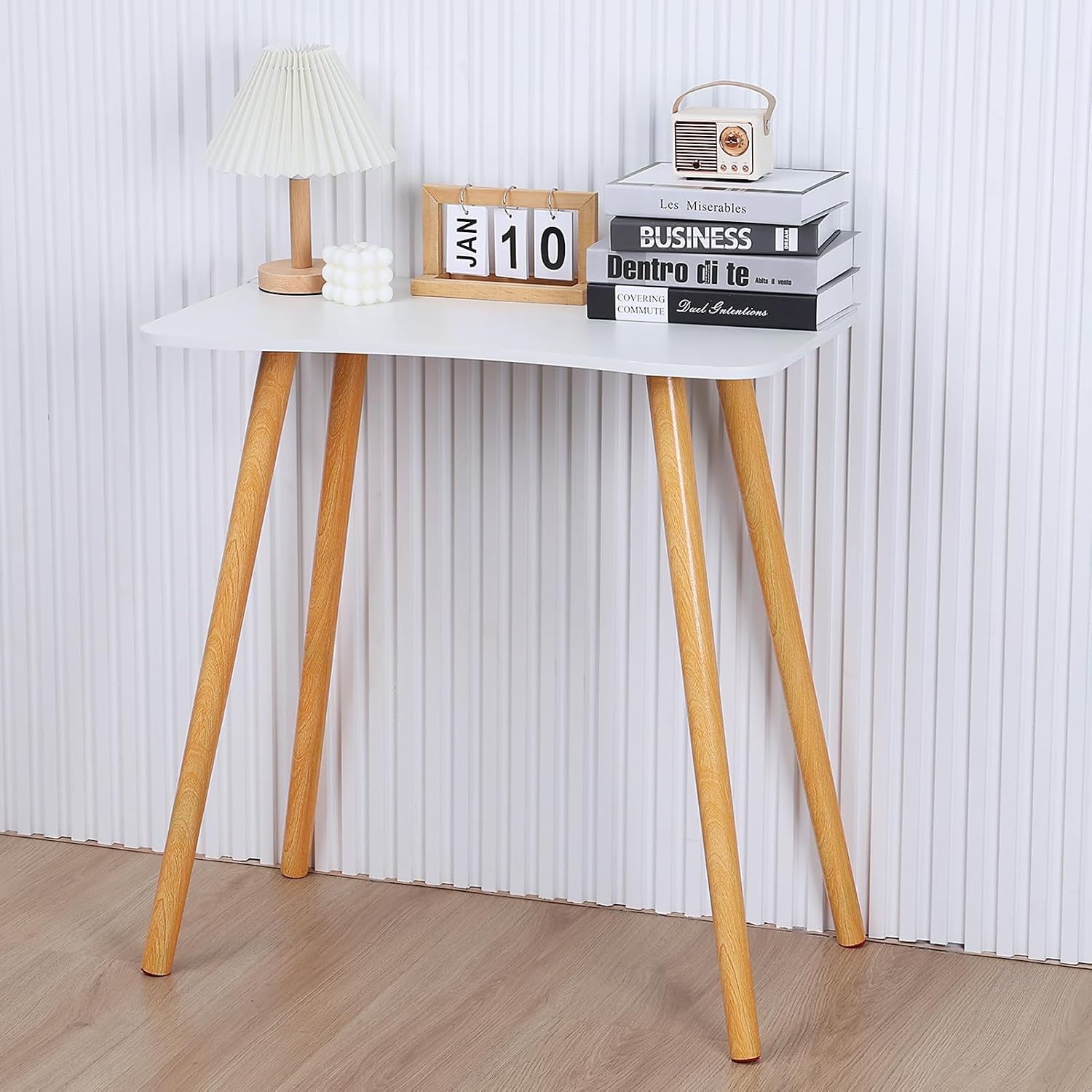 Modern Ergonomic Computer Desk – White