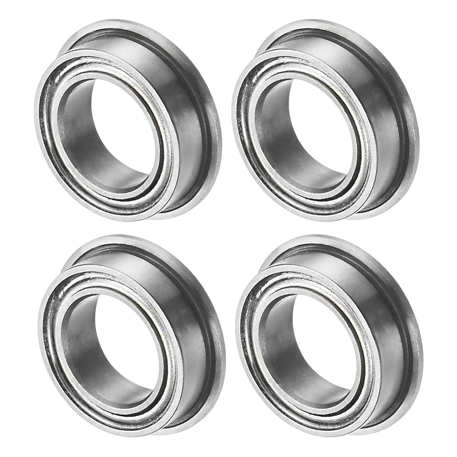 M METERXITY 4-Pack MF85ZZ Flanged Ball Bearings