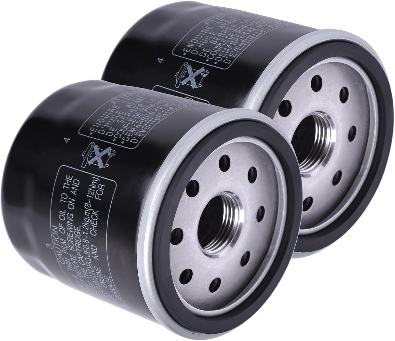 XYRVICT HF128 Oil Filter for Kawasaki Mule (2-Pack)