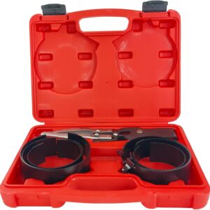 Piston Ring Compressor Kit - 6 Sleeves & Pliers Set