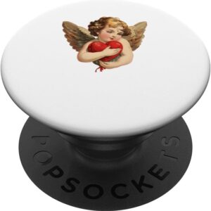 Vintage Angel Love Heart PopGrip for iPhone