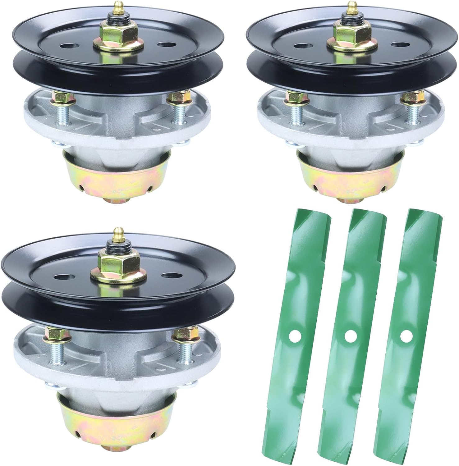 3-Pack John Deere Spindle Kit AM144377 for 48"–54" Decks