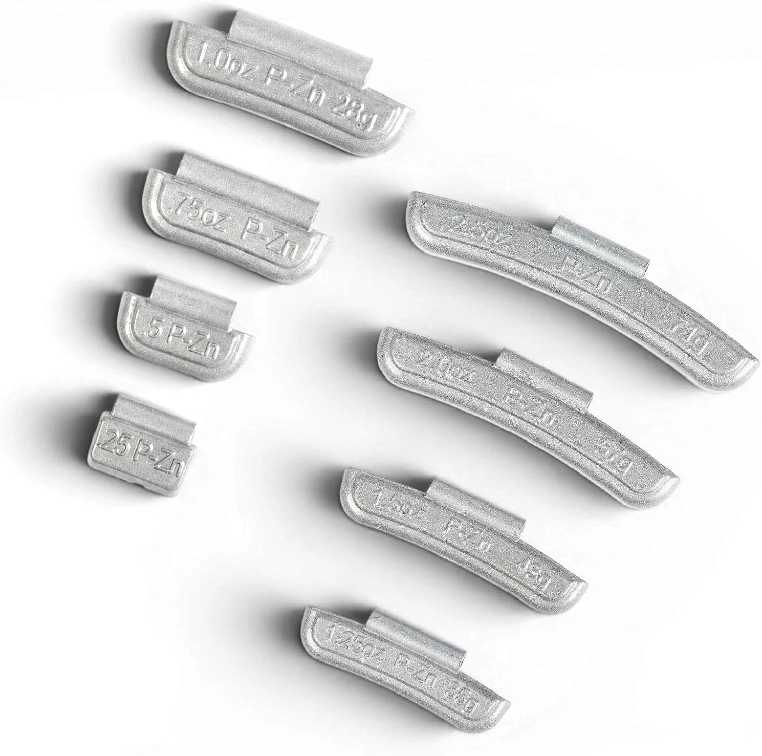 MIKKUPPA 80pc P-Series Zinc Wheel Weights Assortment