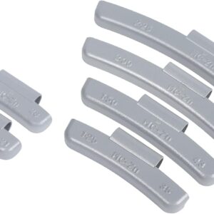 EZISOE Zinc Clip-On Wheel Weights, 80pcs Assortment Kit