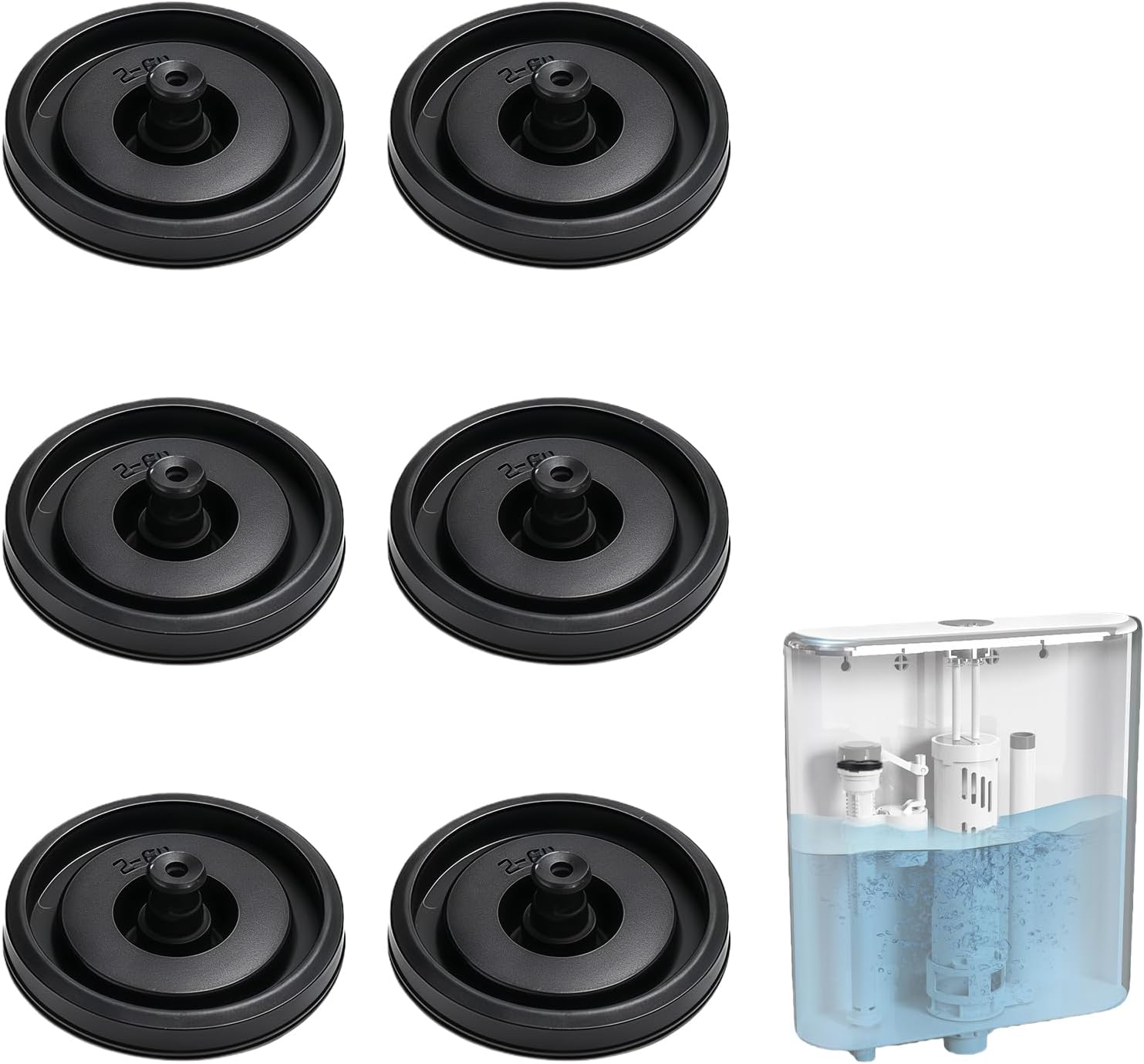 6-Pack Toilet Fill Valve Seal Replacement Kit