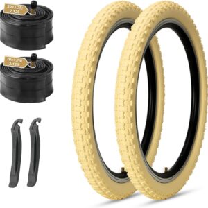 MOHEGIA 20" Kids Bike Tires & Tubes Set - 2-Pack