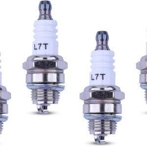 AUMEL 4-Pack 2-Stroke Spark Plugs – Compatible with NGK BPMR7A, Bosch WSR6F