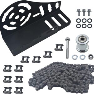 Silver Mini Bike Clutch Cover & Chain Kit for 100cc Engines
