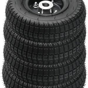 9x3.50-4" Rear Tire & Wheel Set (4-Pack)