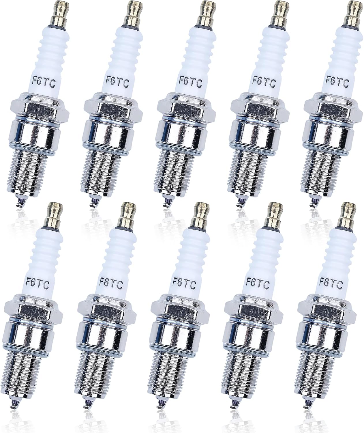 F6TC Spark Plugs for Honda Engines (10-Pack)