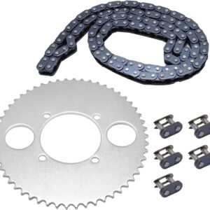 T8F 54T Rear Sprocket & Chain Kit for 49cc Mini Bike