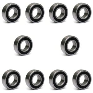 10 PCS Miniature MR84-2RS Ball Bearings 4x8x3mm Chrome Steel